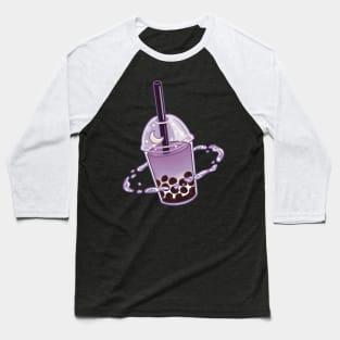 Taro Boba Milk Tea Space Baseball T-Shirt